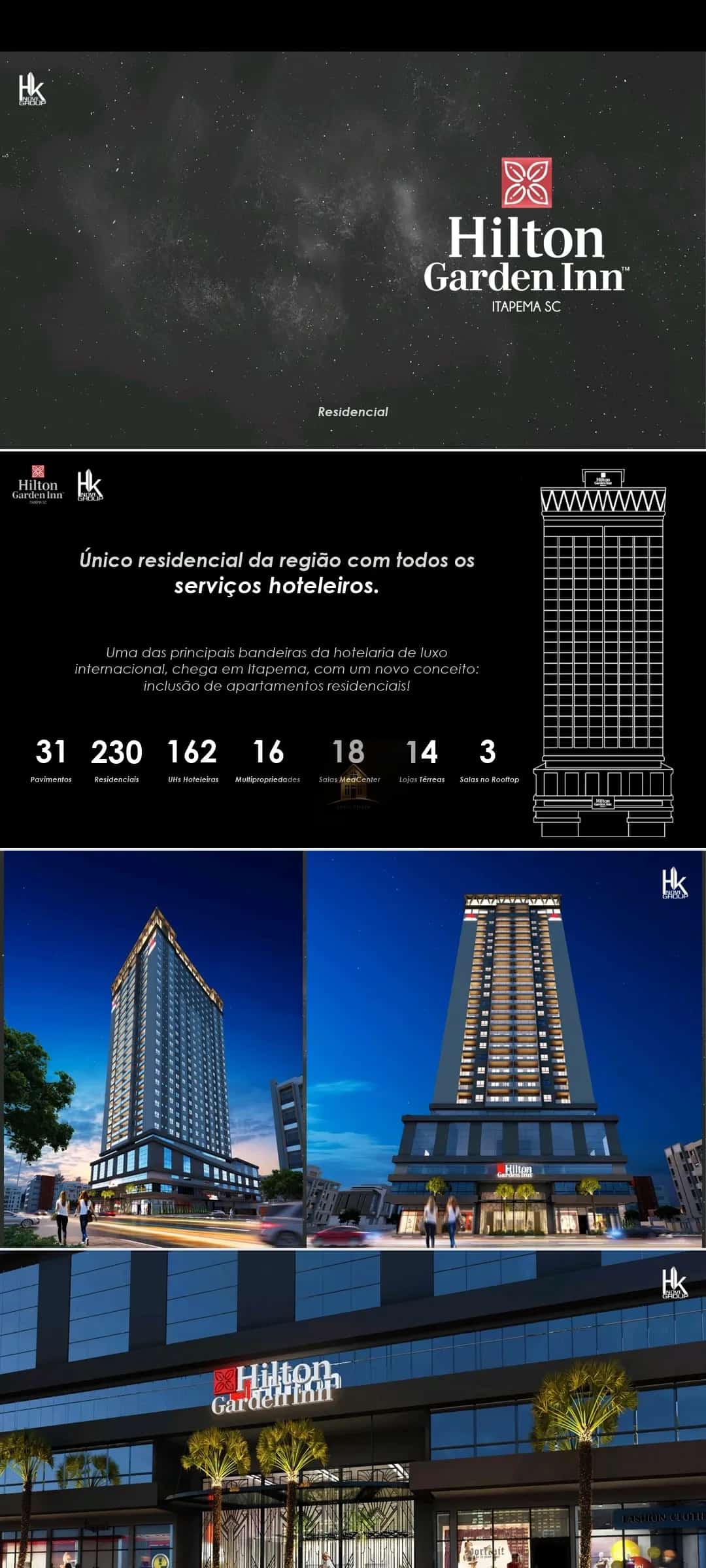 Flat a venda em Itapema, no Hilton in Garden, oportunidade!